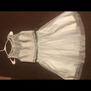 Mint green homecoming dress